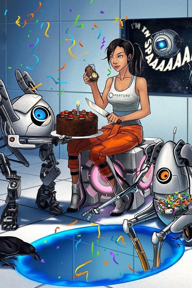 Portal 2 Anniversary for 640 x 960 iPhone 4 resolution