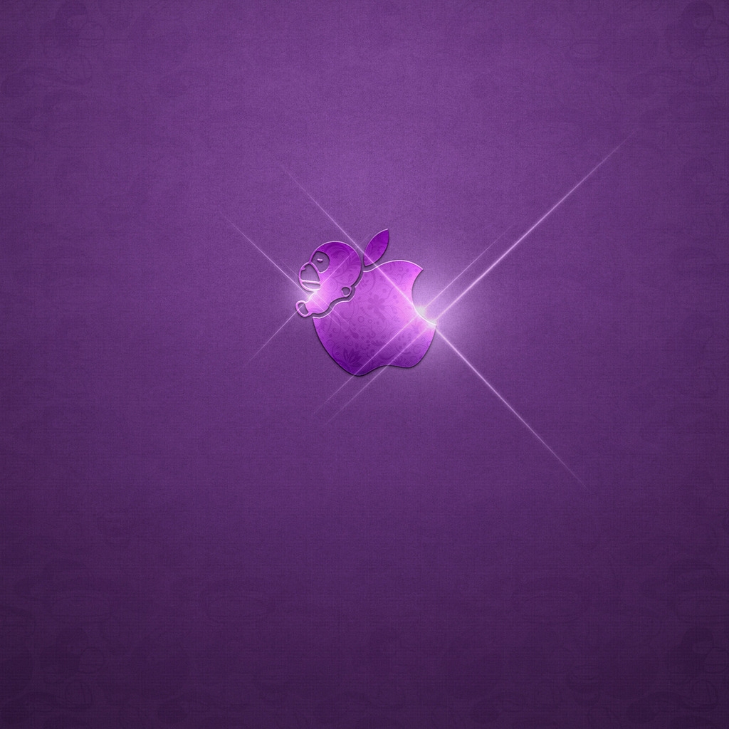 Purple Aple for 1024 x 1024 iPad resolution