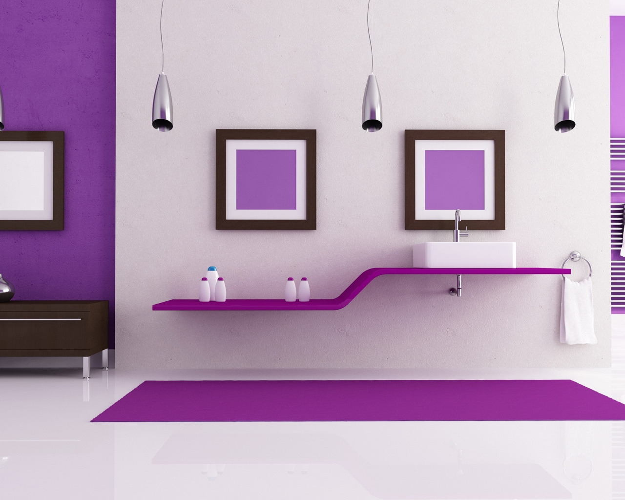 Purple Interior Design for 1280 x 1024 resolution