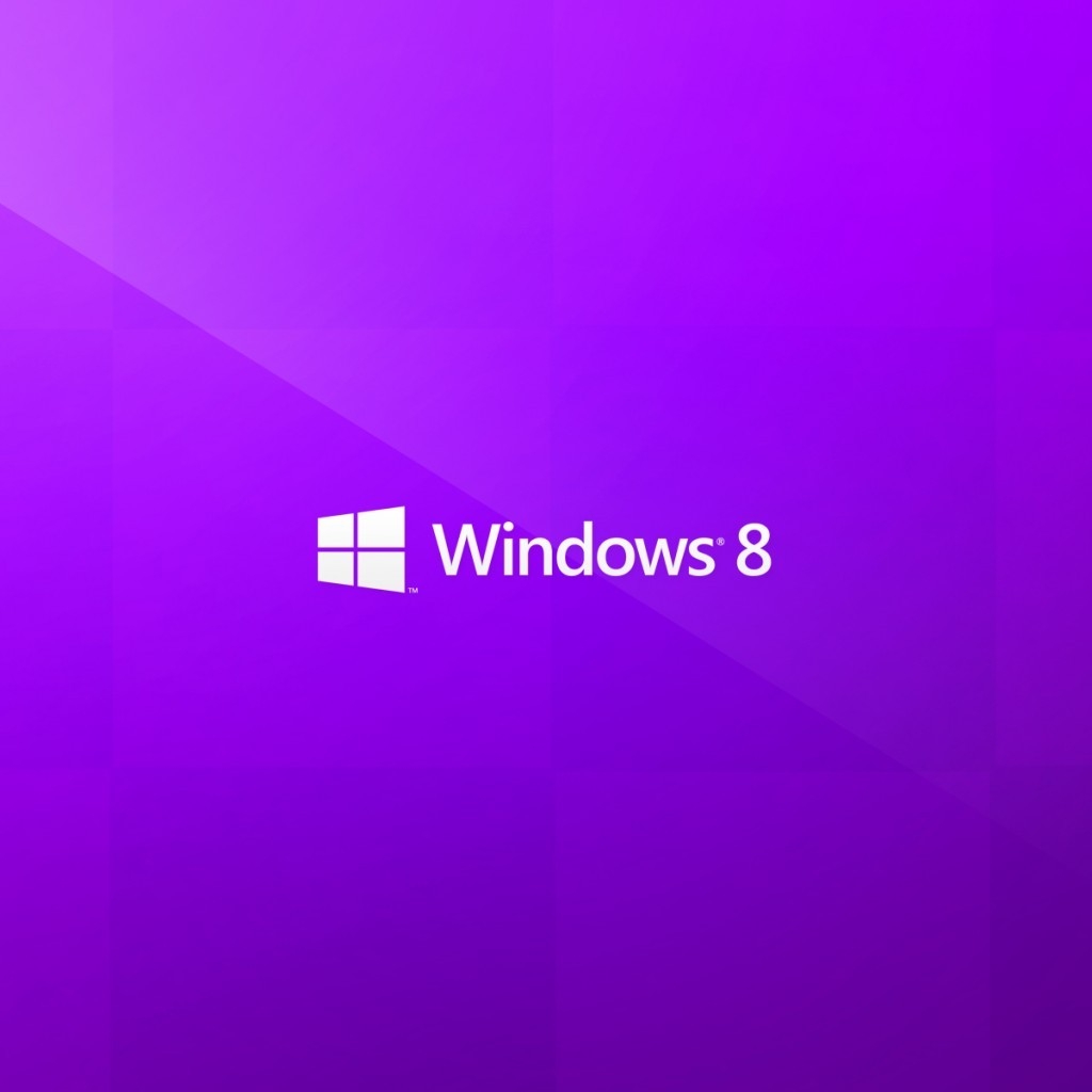 Purple Style Windows 8 for 1024 x 1024 iPad resolution