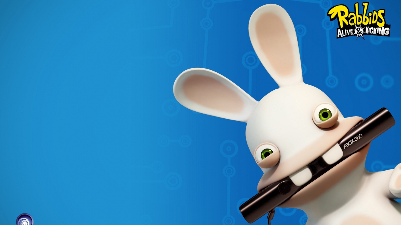 Rabbids Alive and Kicking for 1366 x 768 HDTV resolution