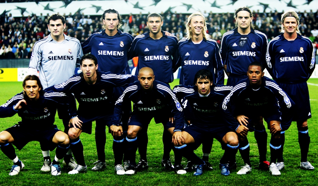 Real Madrid Team for 1024 x 600 widescreen resolution