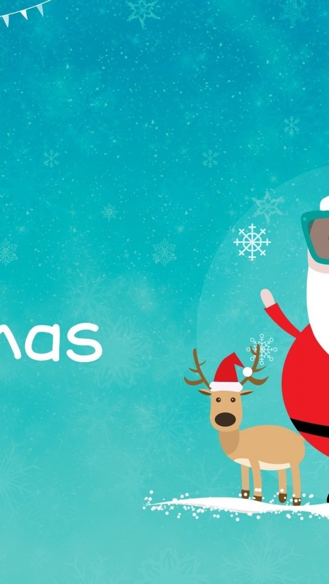 Really Cool Santa for 640 x 1136 iPhone 5 resolution