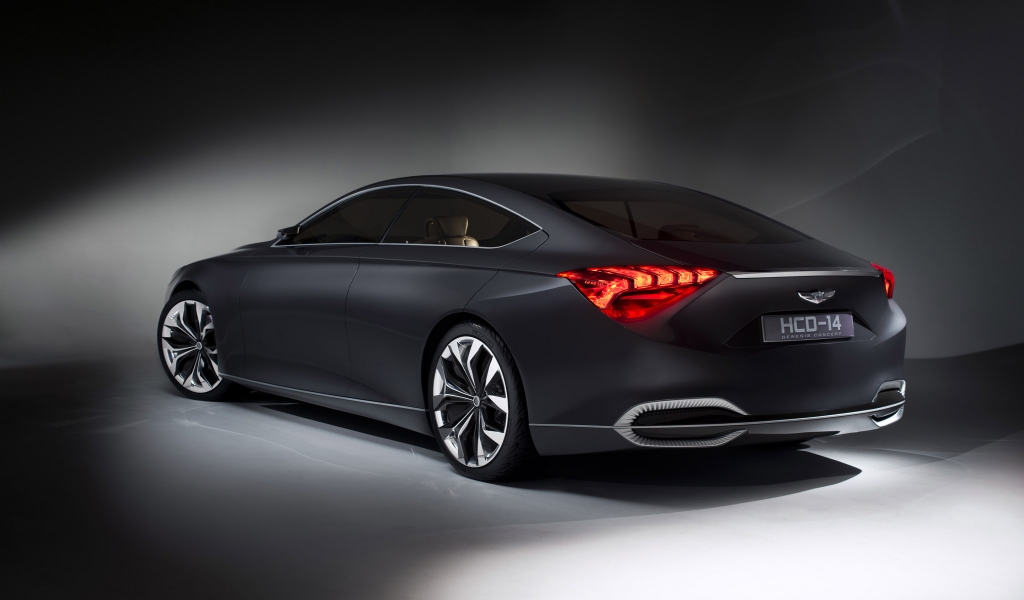 Rear of Hyundai Genesis Concept for 1024 x 600 widescreen resolution