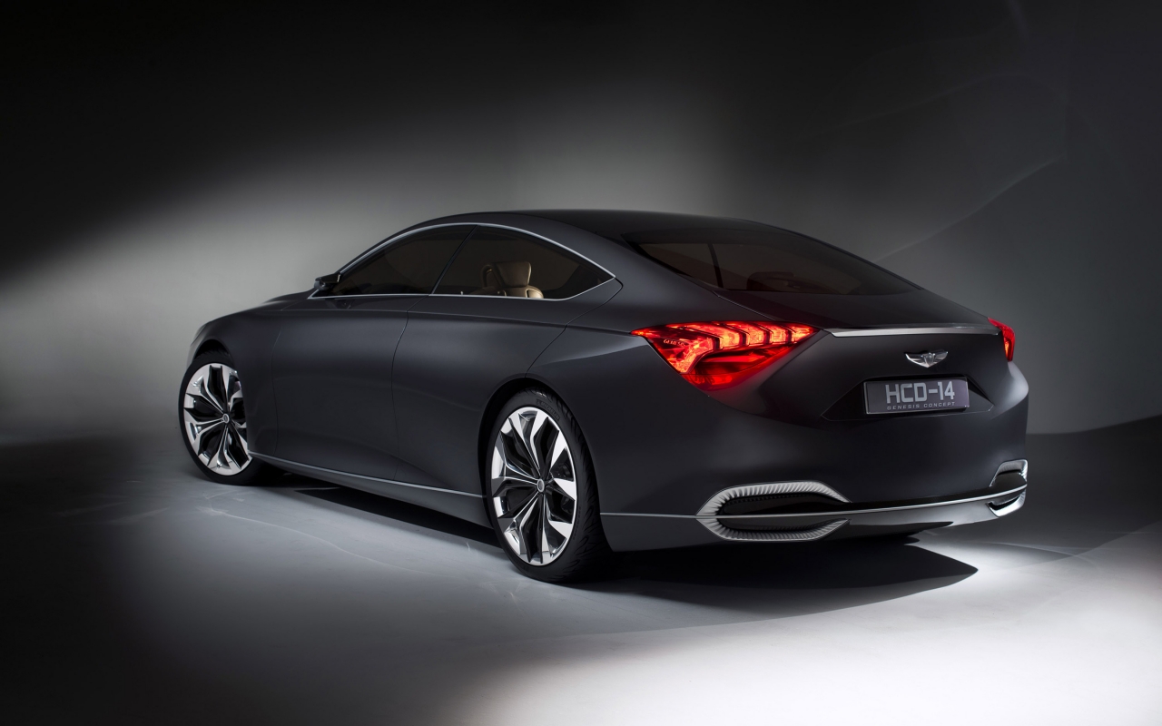 Rear of Hyundai Genesis Concept for 1280 x 800 widescreen resolution