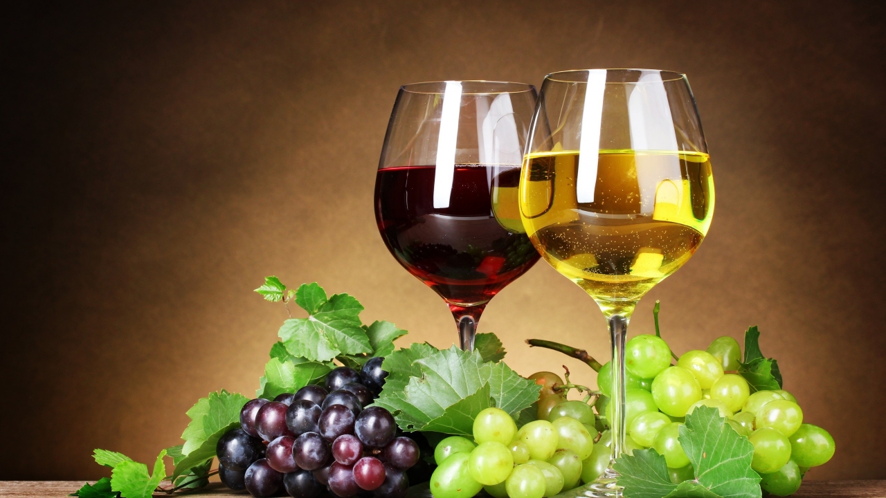 Red and White Wine for 1280 x 720 HDTV 720p resolution