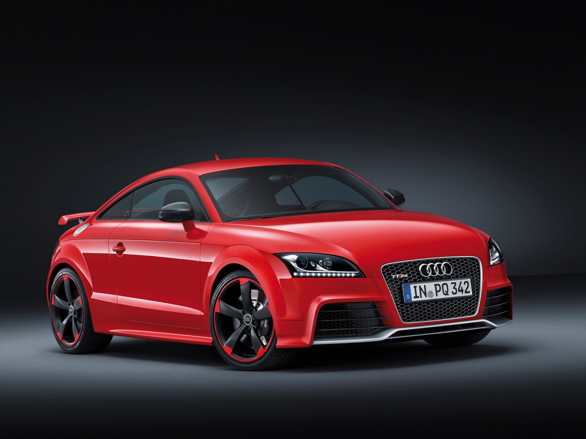 Red Audi TT RS Plus for 1152 x 864 resolution