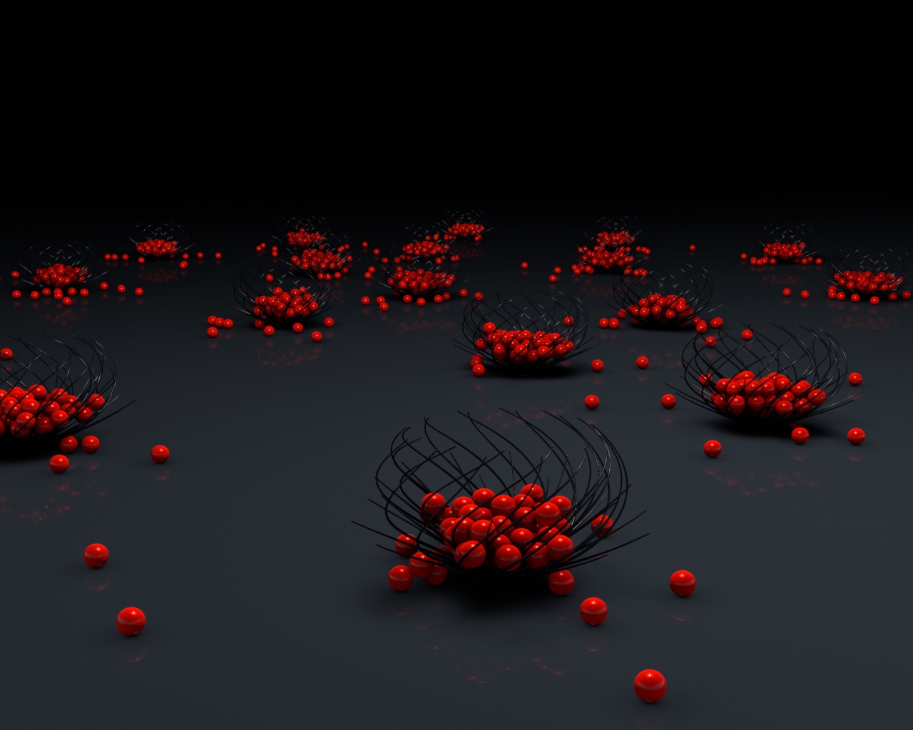 Red Balls for 1280 x 1024 resolution