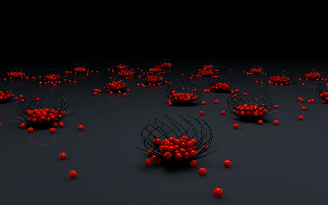 Red Balls for 1280 x 800 widescreen resolution
