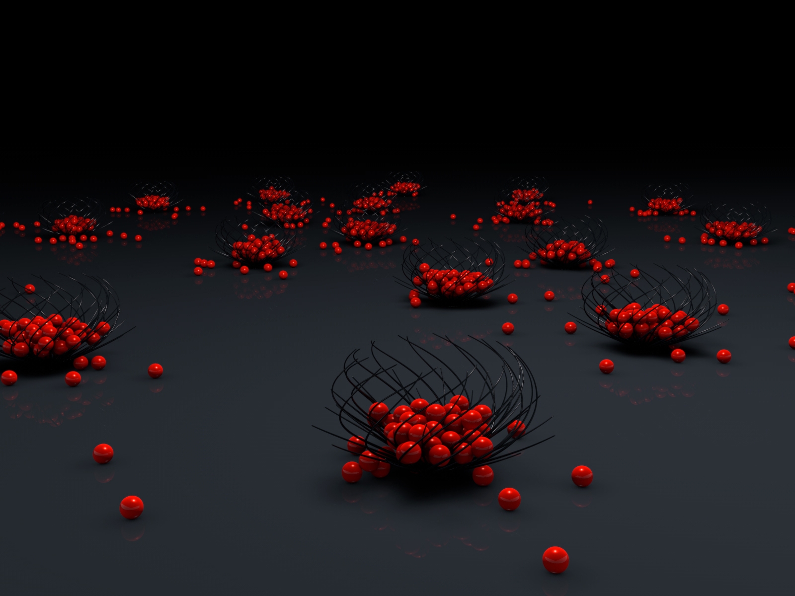 Red Balls for 1600 x 1200 resolution