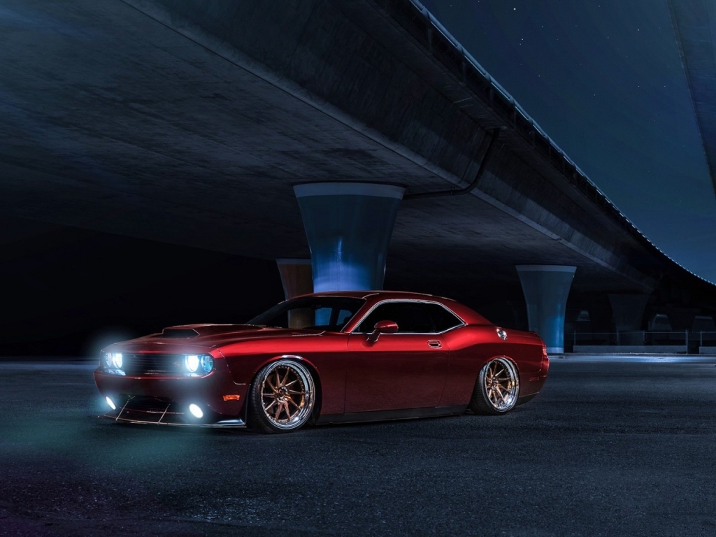 Red Dodge Challenger Avant Garde for 1024 x 768 resolution