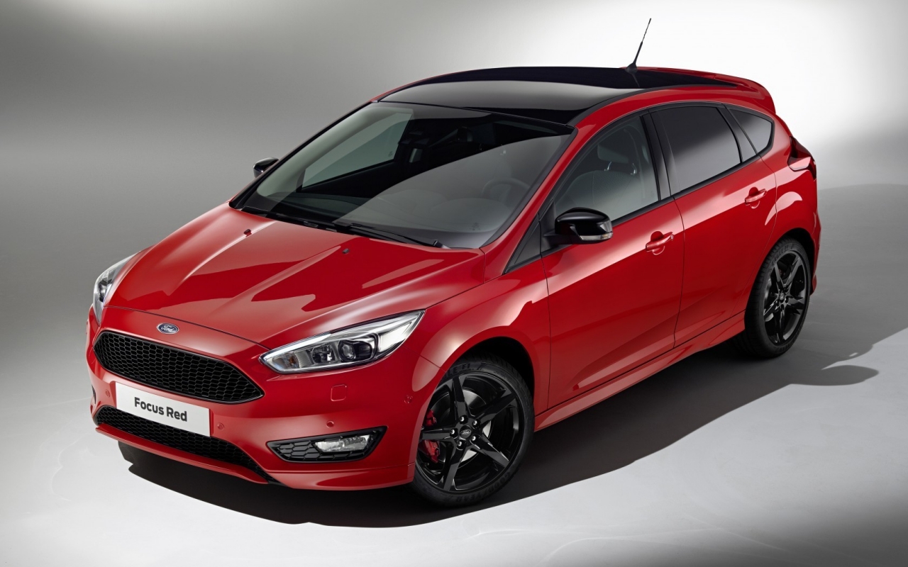 Red Ford Focus RS for 1280 x 800 widescreen resolution