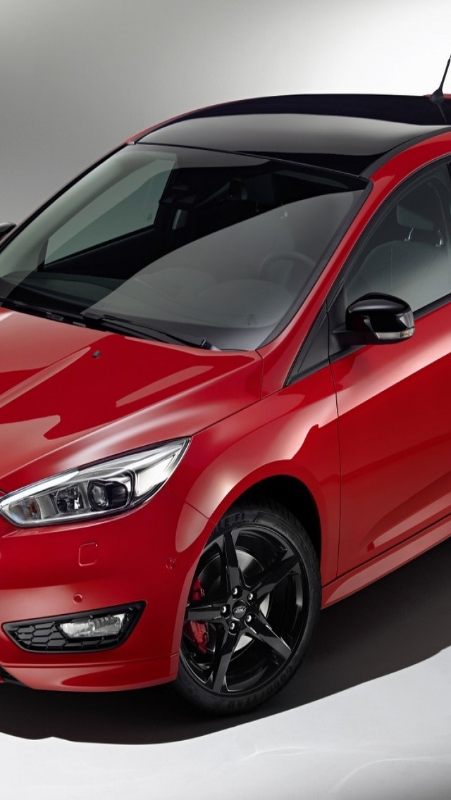 Red Ford Focus RS for 640 x 1136 iPhone 5 resolution