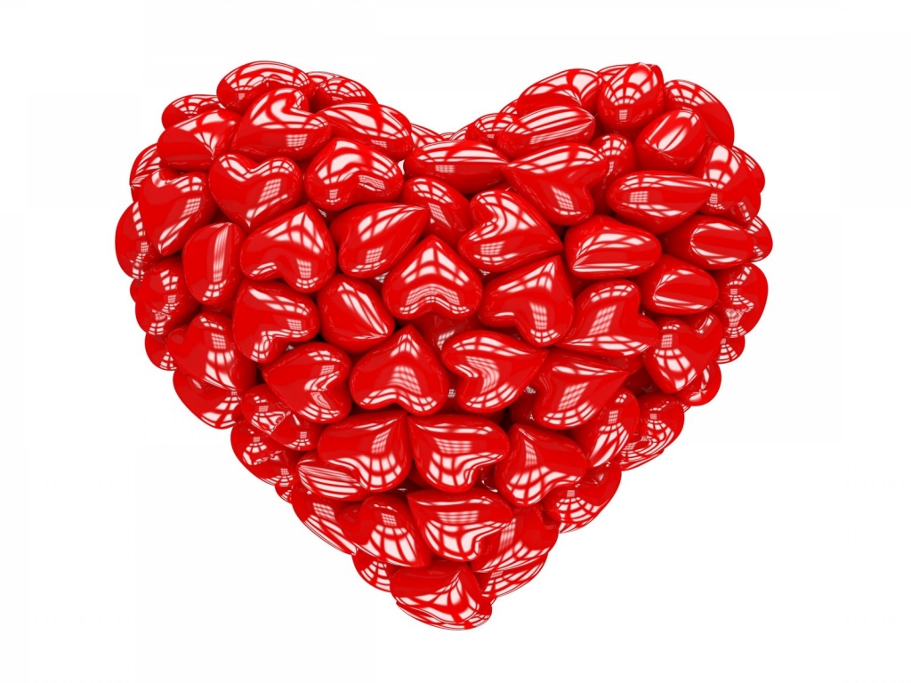 Red Heart 3D for 1024 x 768 resolution