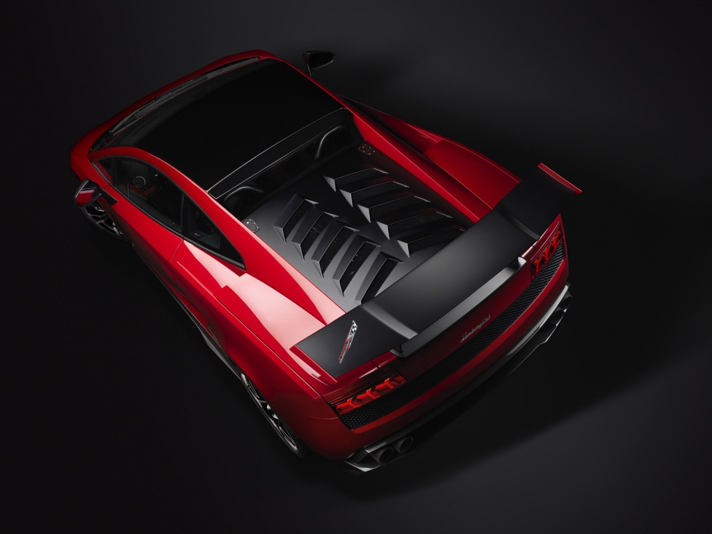 Red Lamborghini Gallardo Stradale for 1024 x 768 resolution