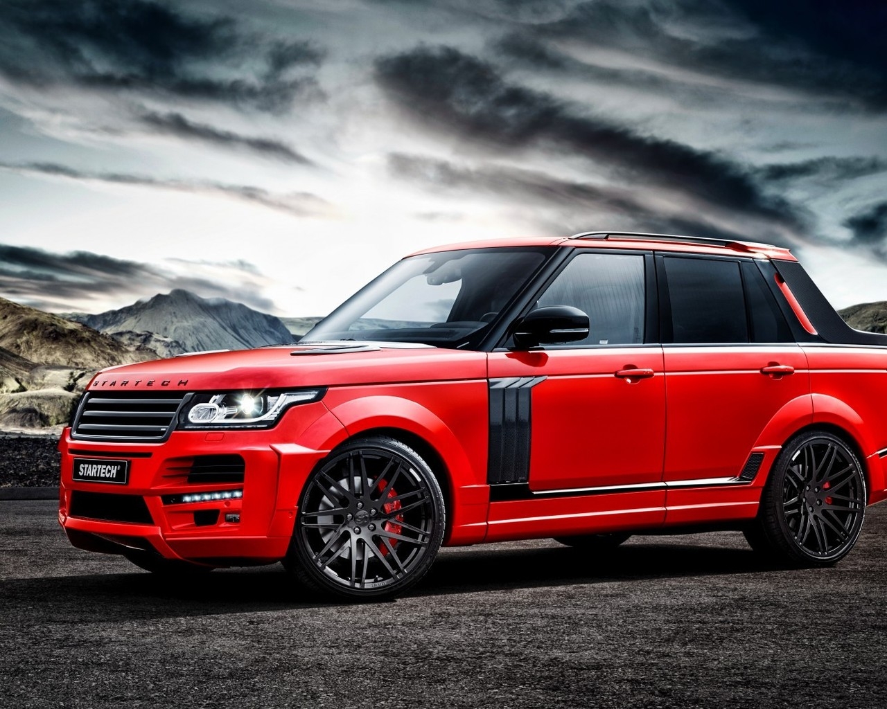 Red Startech Range Rover Pickup for 1280 x 1024 resolution
