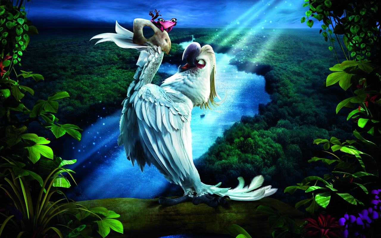 Rio 2 Film Poster for 1280 x 800 widescreen resolution