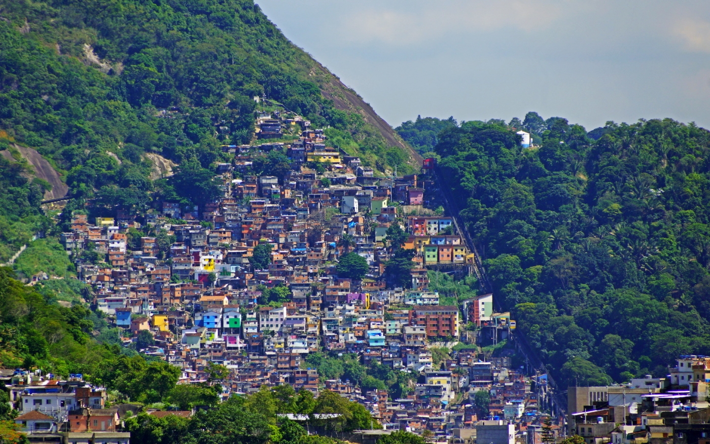 Rio de Janeiro Mountains Houses for 1440 x 900 widescreen resolution