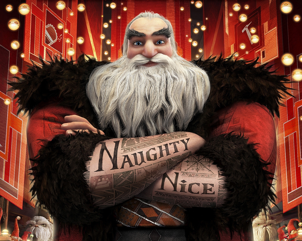 Rise Of The Guardians Santa Clause for 1280 x 1024 resolution