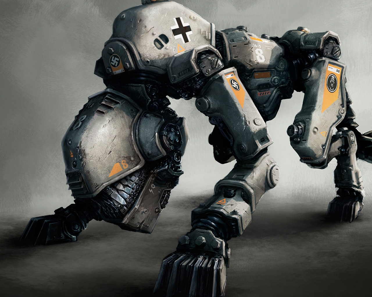 Robot from Wolfenstein The New Order for 1280 x 1024 resolution