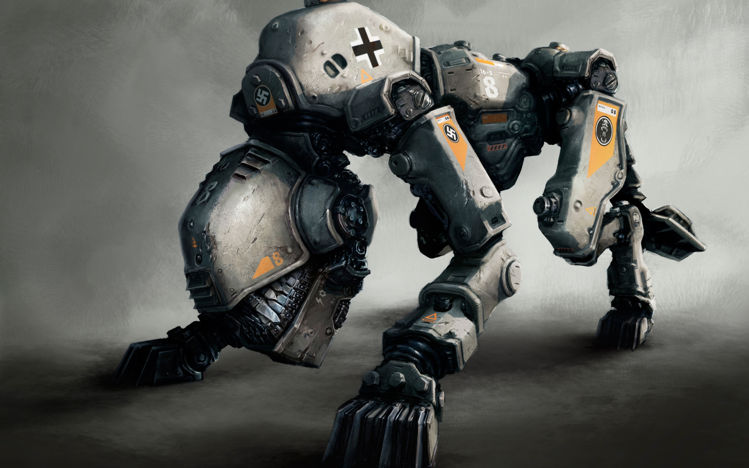 Robot from Wolfenstein The New Order for 2560 x 1600 widescreen resolution