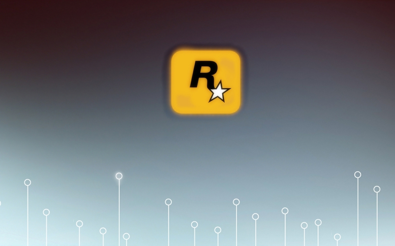 Rockstar Games Logo for 1280 x 800 widescreen resolution