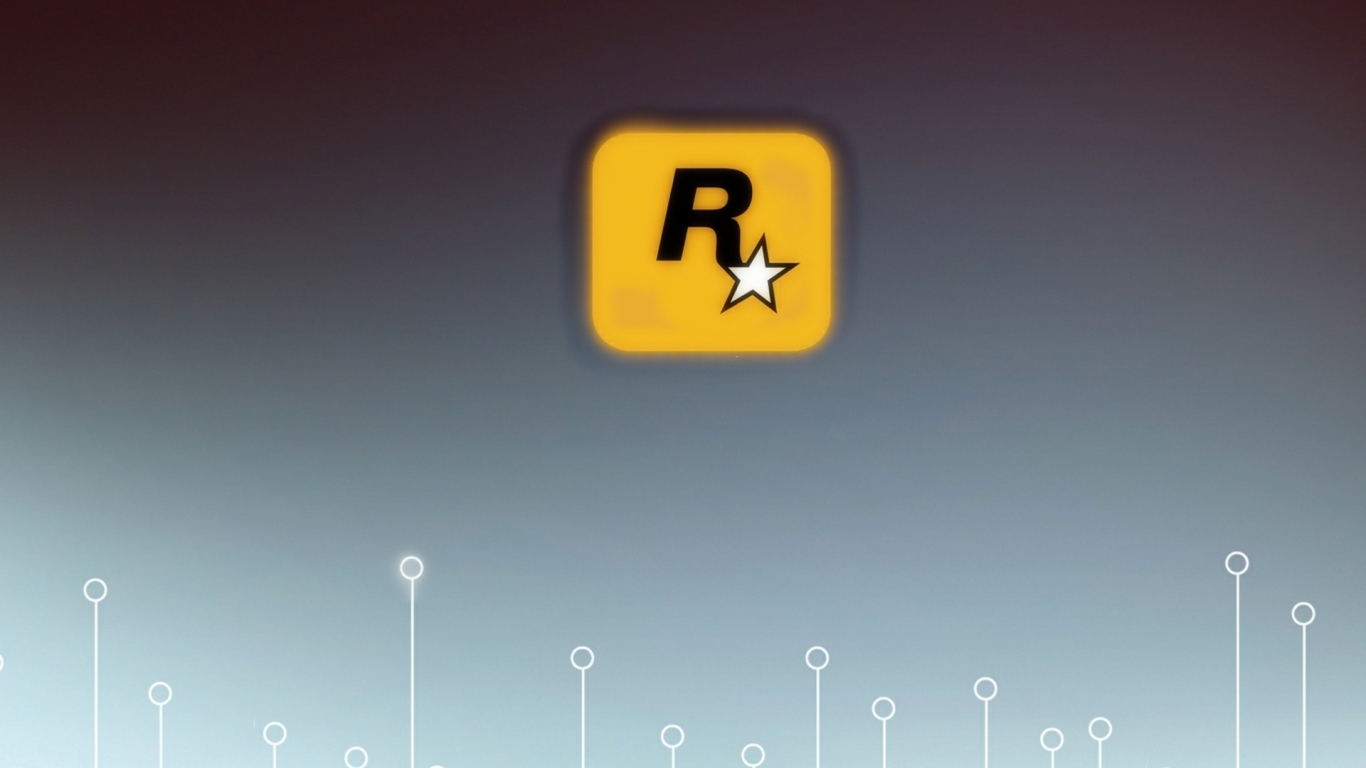 Rockstar Games Logo for 1366 x 768 HDTV resolution