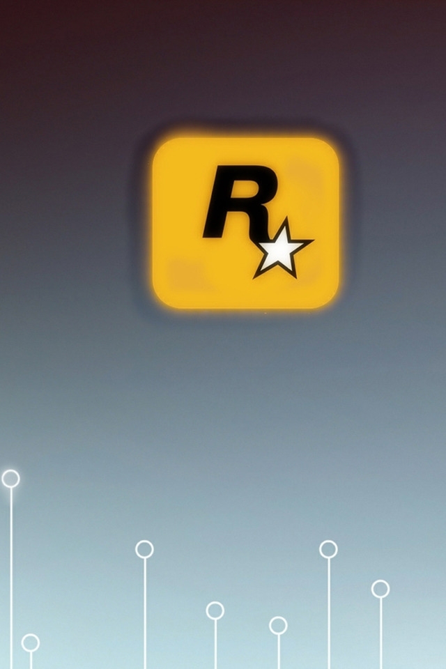 Rockstar Games Logo for 640 x 960 iPhone 4 resolution