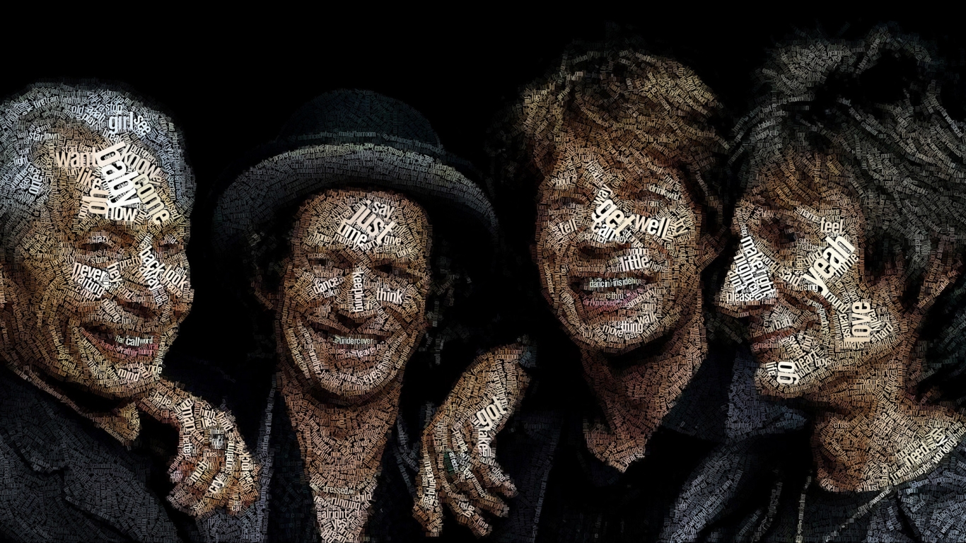Rolling Stones Members for 1366 x 768 HDTV resolution
