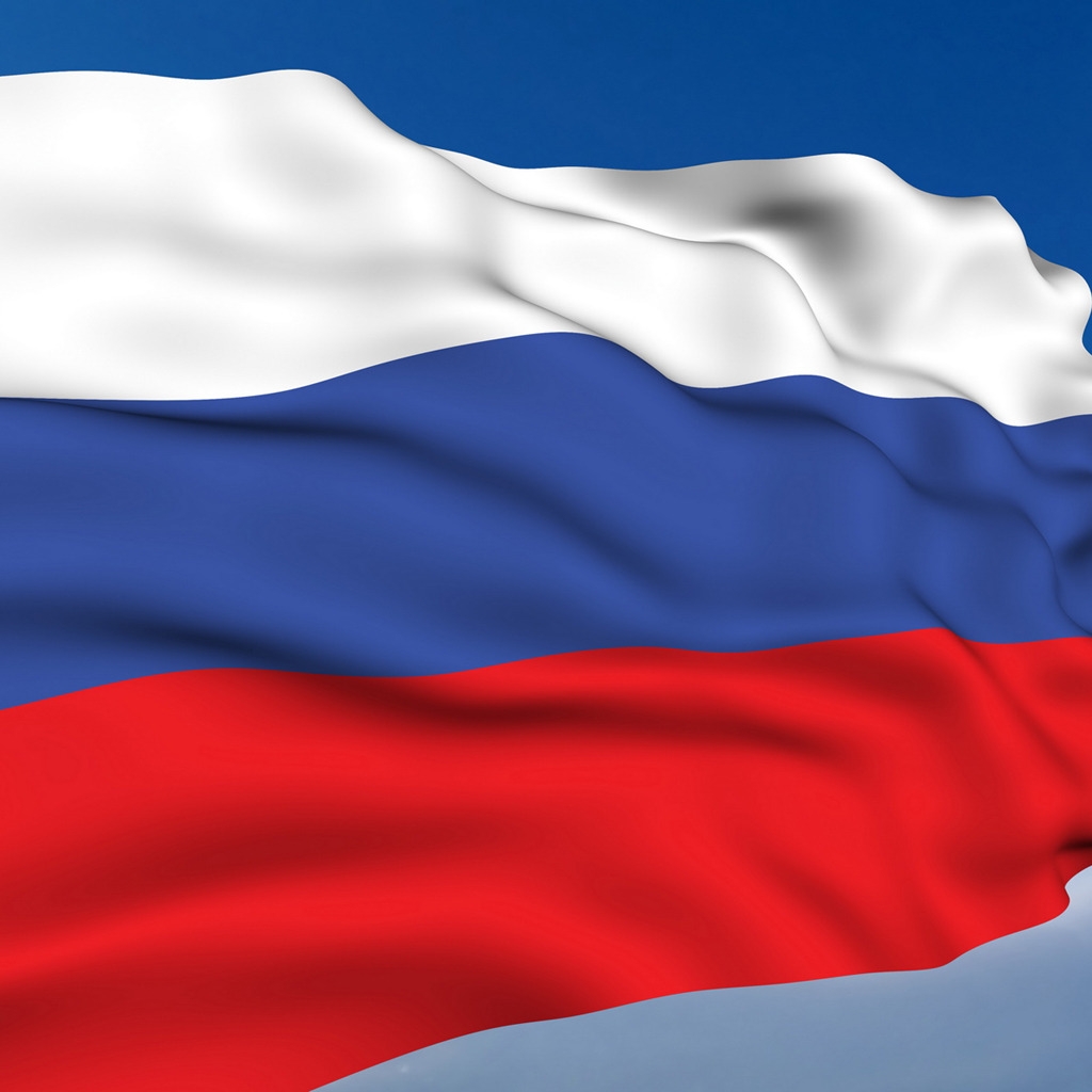 Russia Flag for 1024 x 1024 iPad resolution