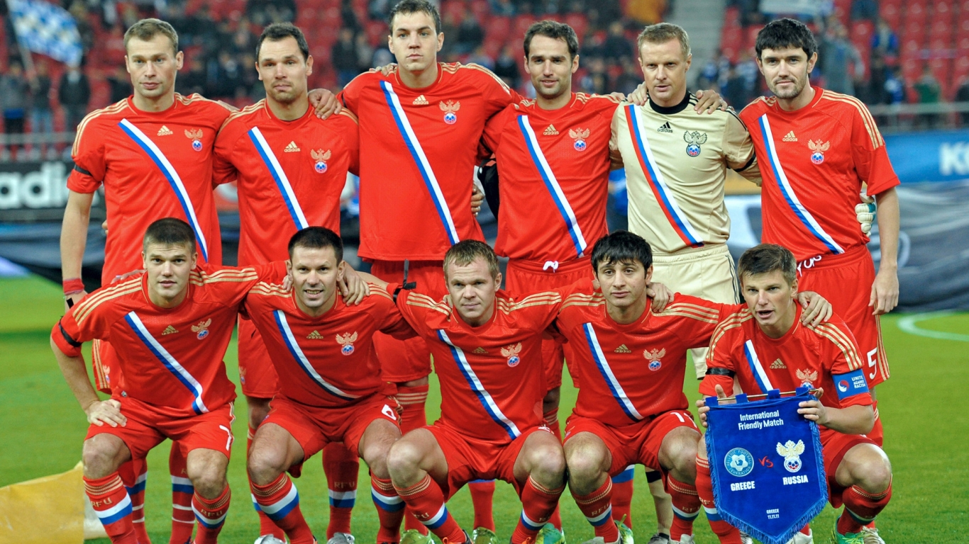 Russia National Team for 1366 x 768 HDTV resolution