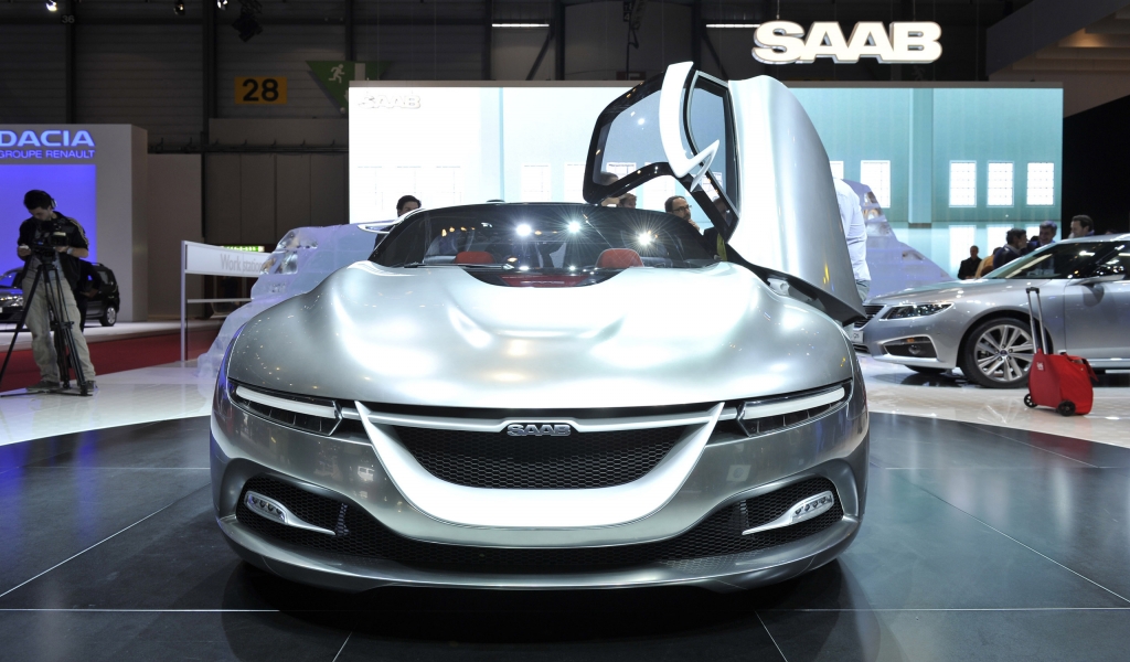 Saab Phoenix Concept Geneva 2011 for 1024 x 600 widescreen resolution