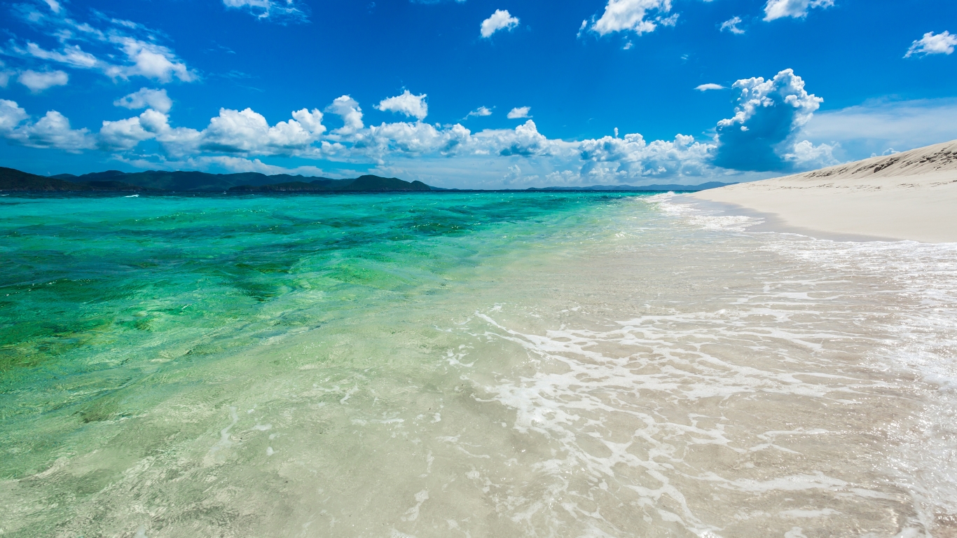 Sandy Cay Island for 1366 x 768 HDTV resolution