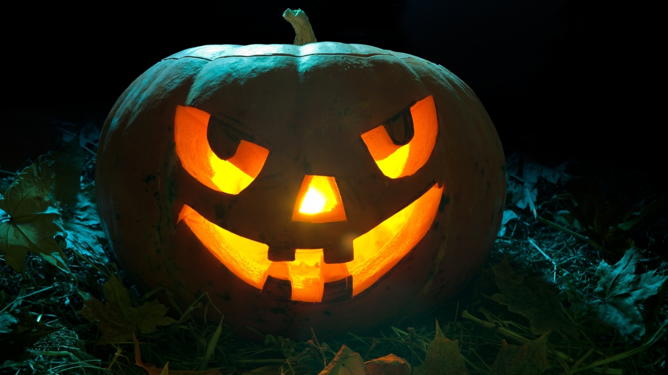 Scary Pumpkin for 1366 x 768 HDTV resolution