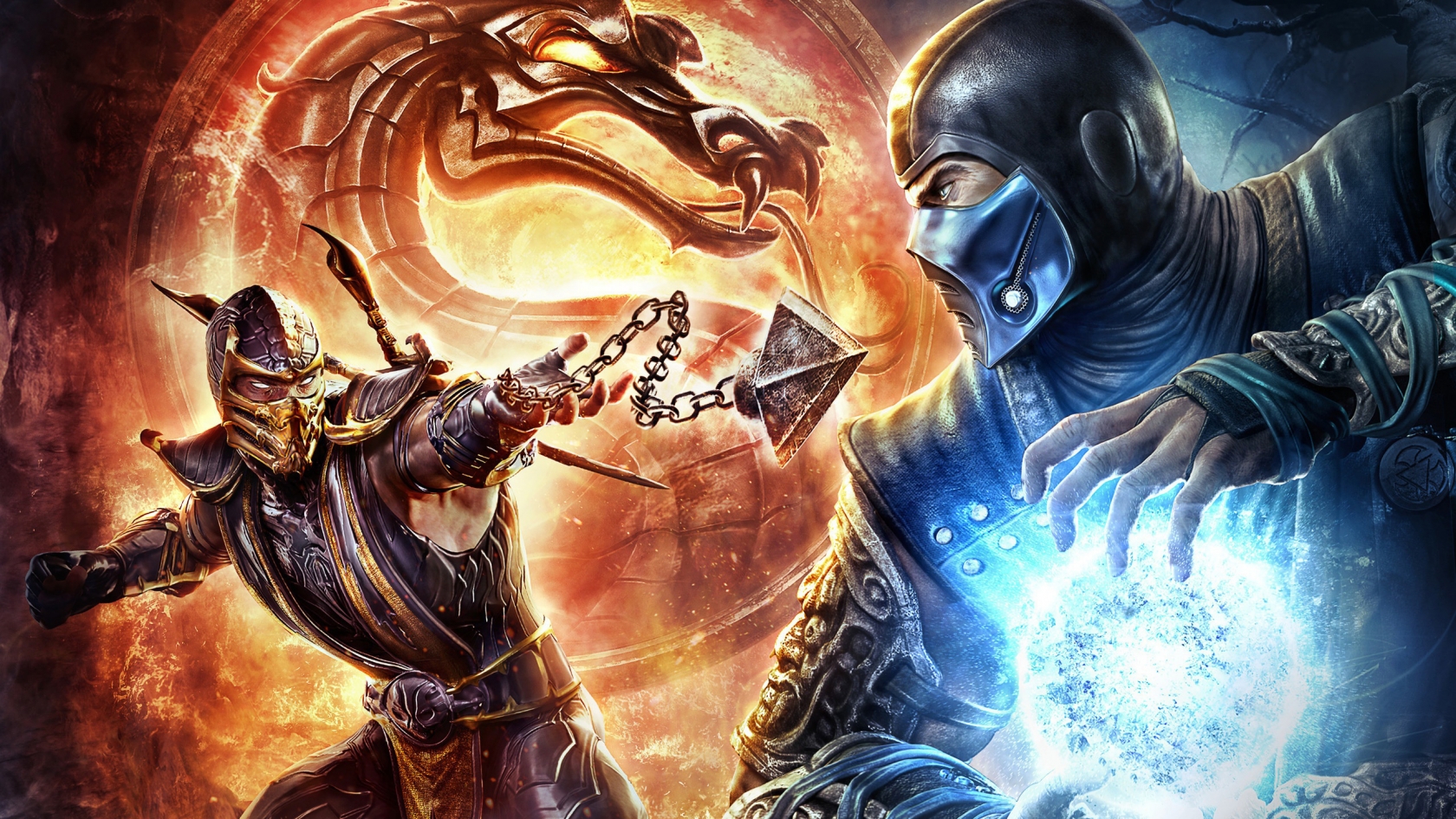 Scorpions vs Sub Zero Mortal Kombat for 1680 x 945 HDTV resolution