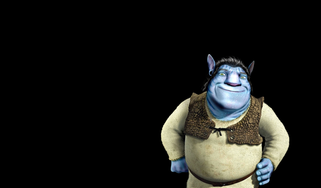 Shrek Avatar for 1024 x 600 widescreen resolution