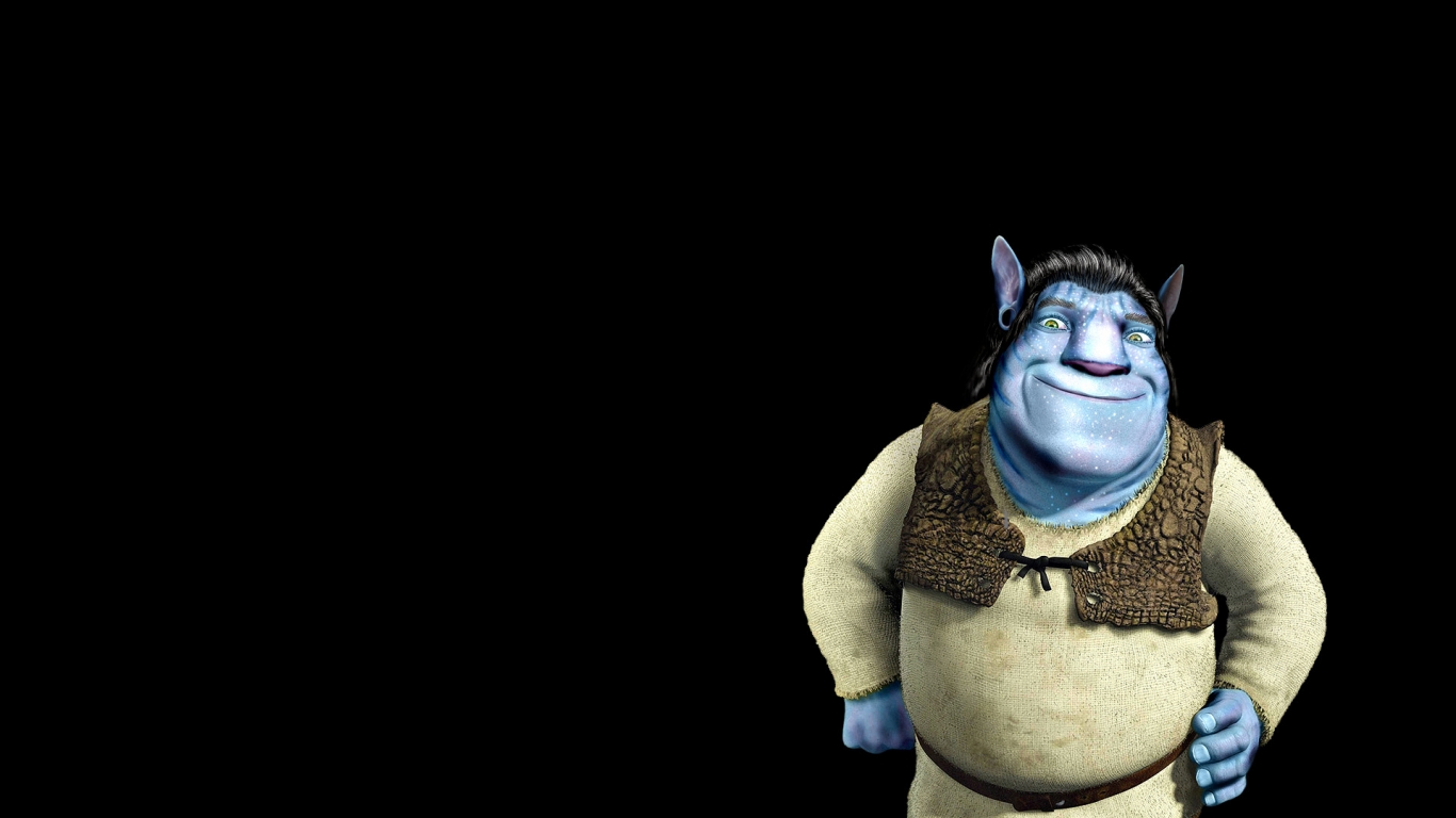 Shrek Avatar for 1366 x 768 HDTV resolution