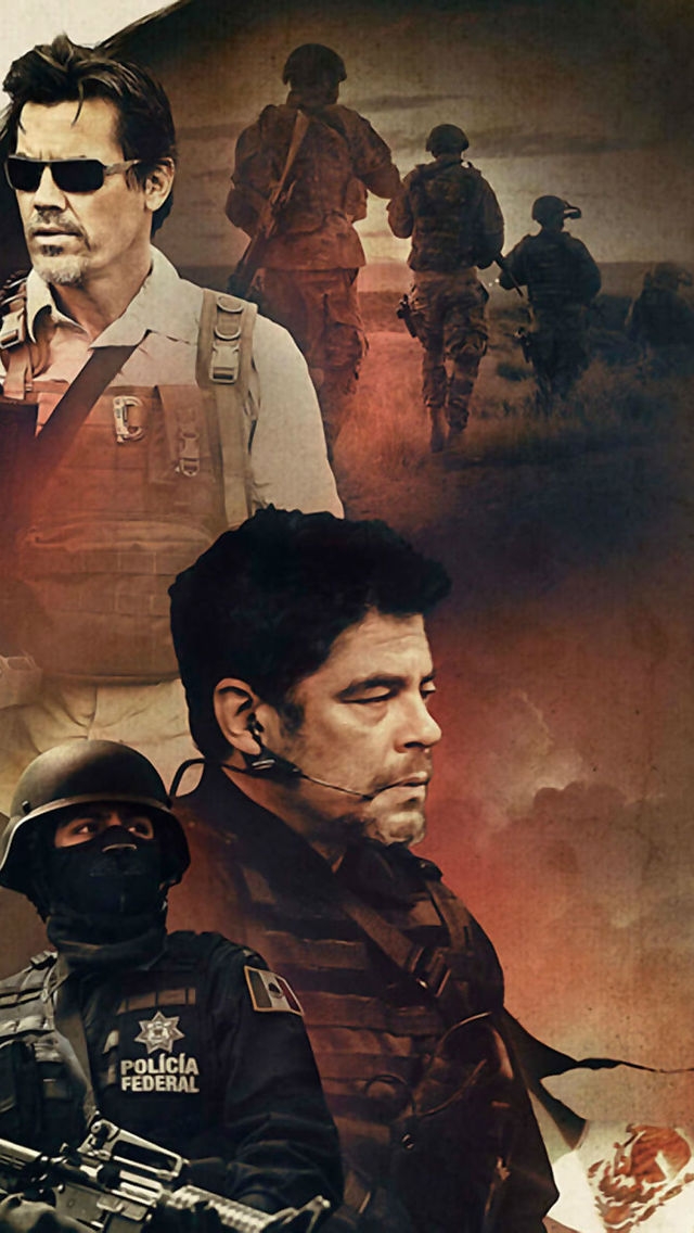 Sicario Movie Poster for 640 x 1136 iPhone 5 resolution