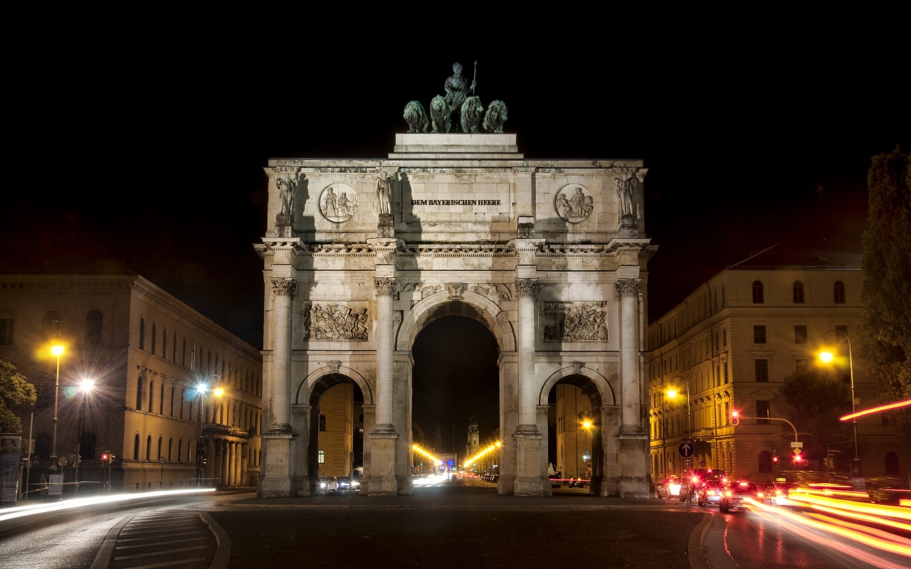 Siegestor Munich for 1280 x 800 widescreen resolution