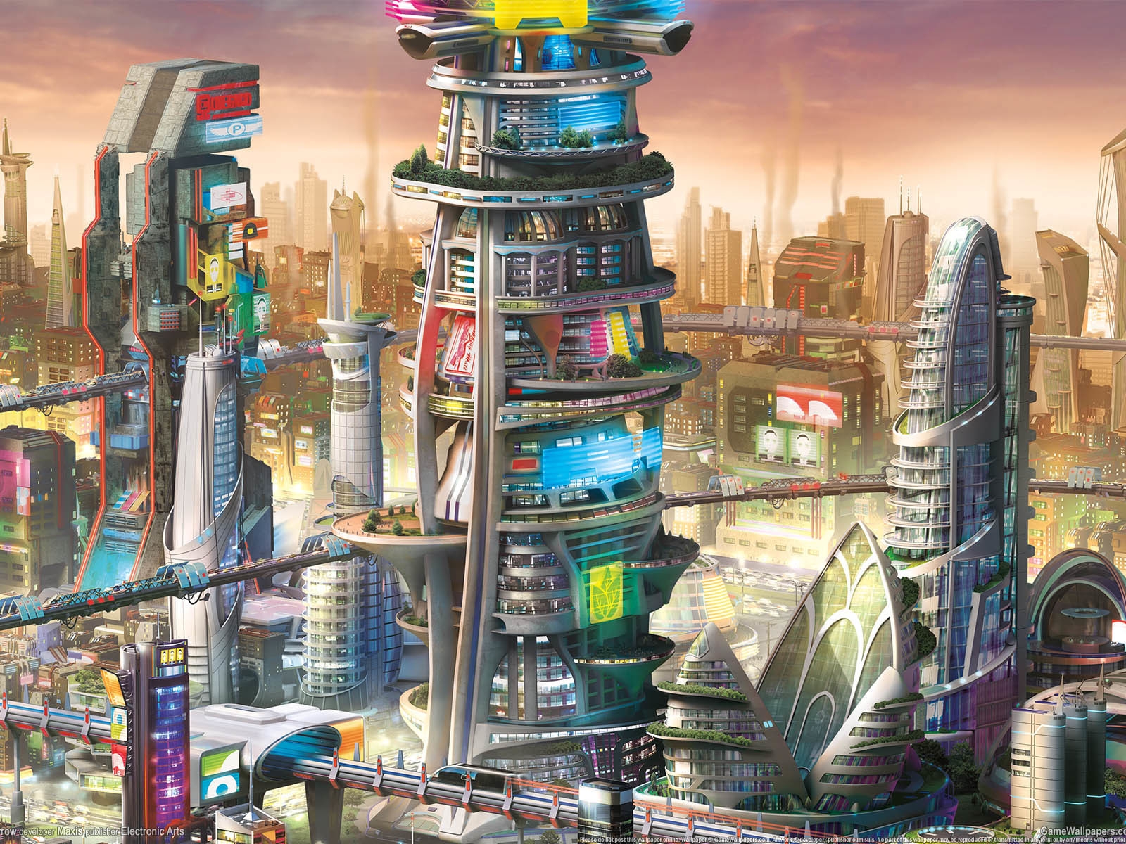 Simcity Cities of Tomorrow for 1600 x 1200 resolution