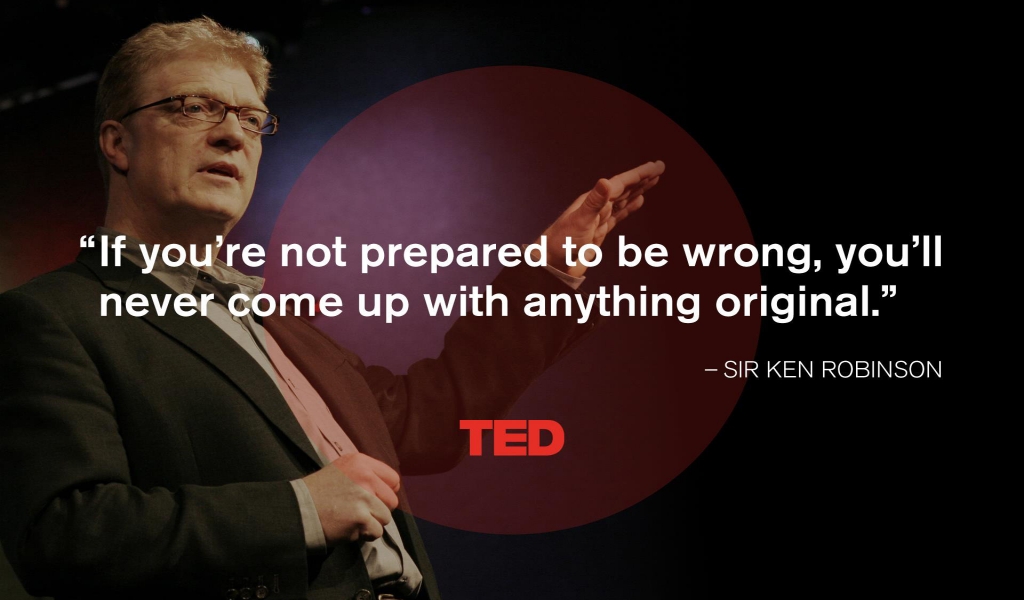 Sir Ken Robinson Quote for 1024 x 600 widescreen resolution