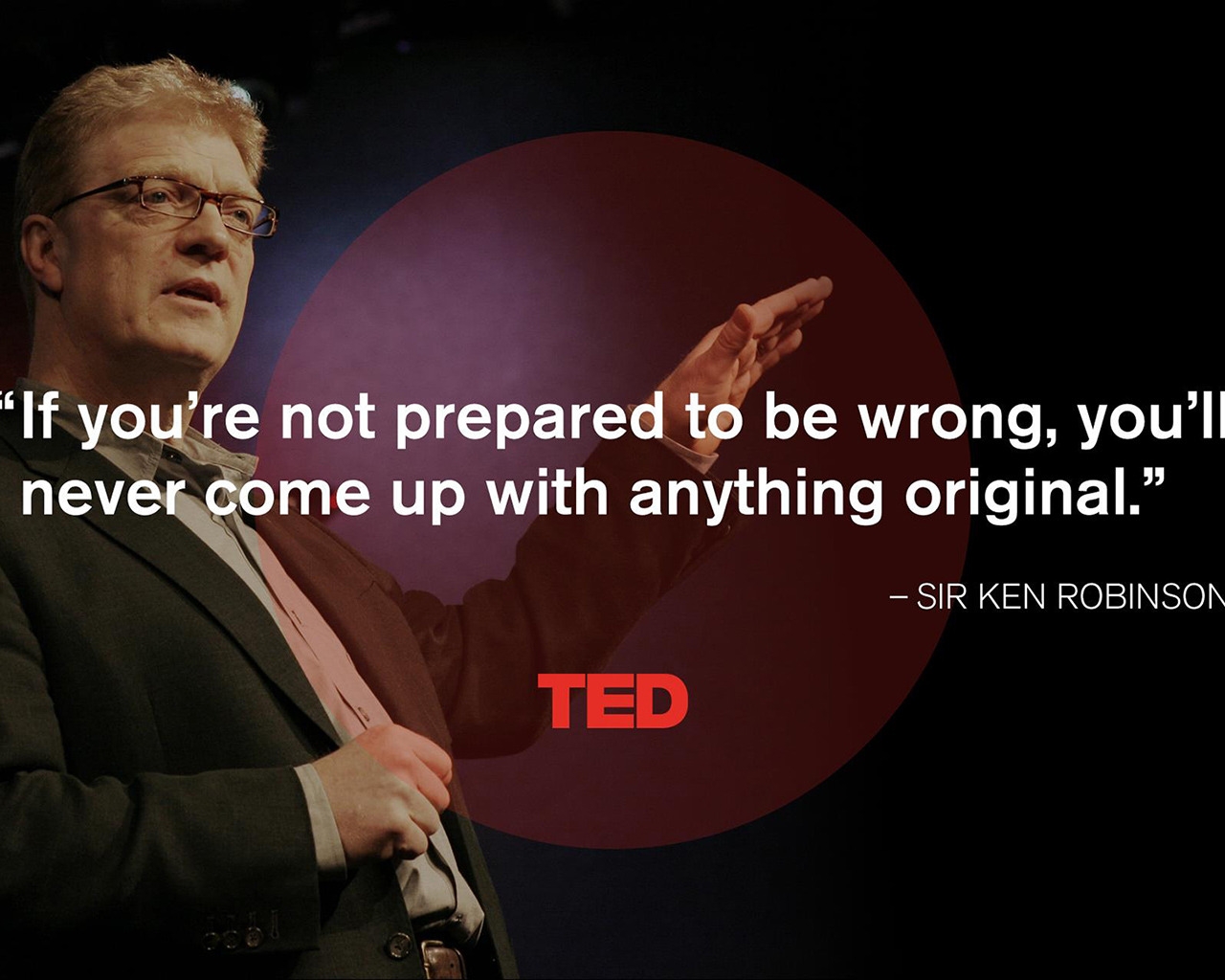 Sir Ken Robinson Quote for 1280 x 1024 resolution