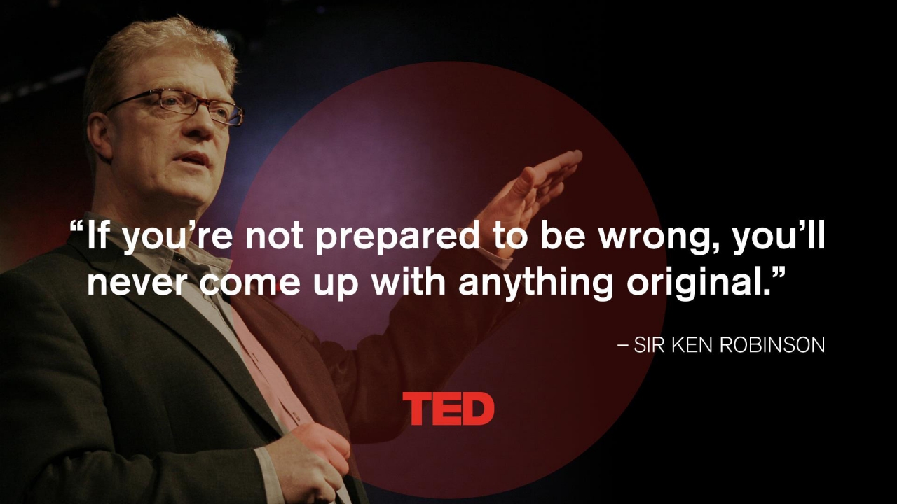 Sir Ken Robinson Quote for 1280 x 720 HDTV 720p resolution