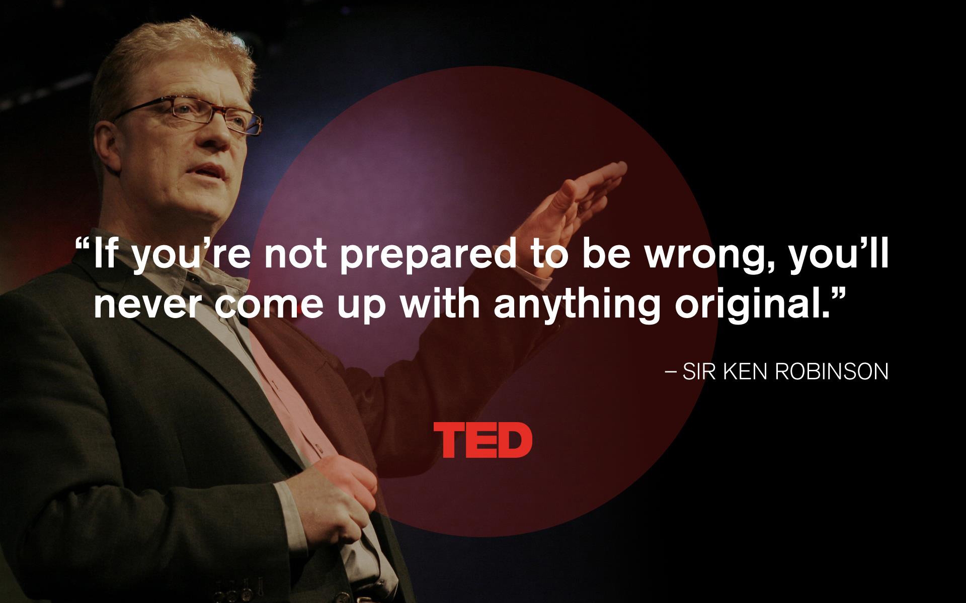 Sir Ken Robinson Quote for 1920 x 1200 widescreen resolution