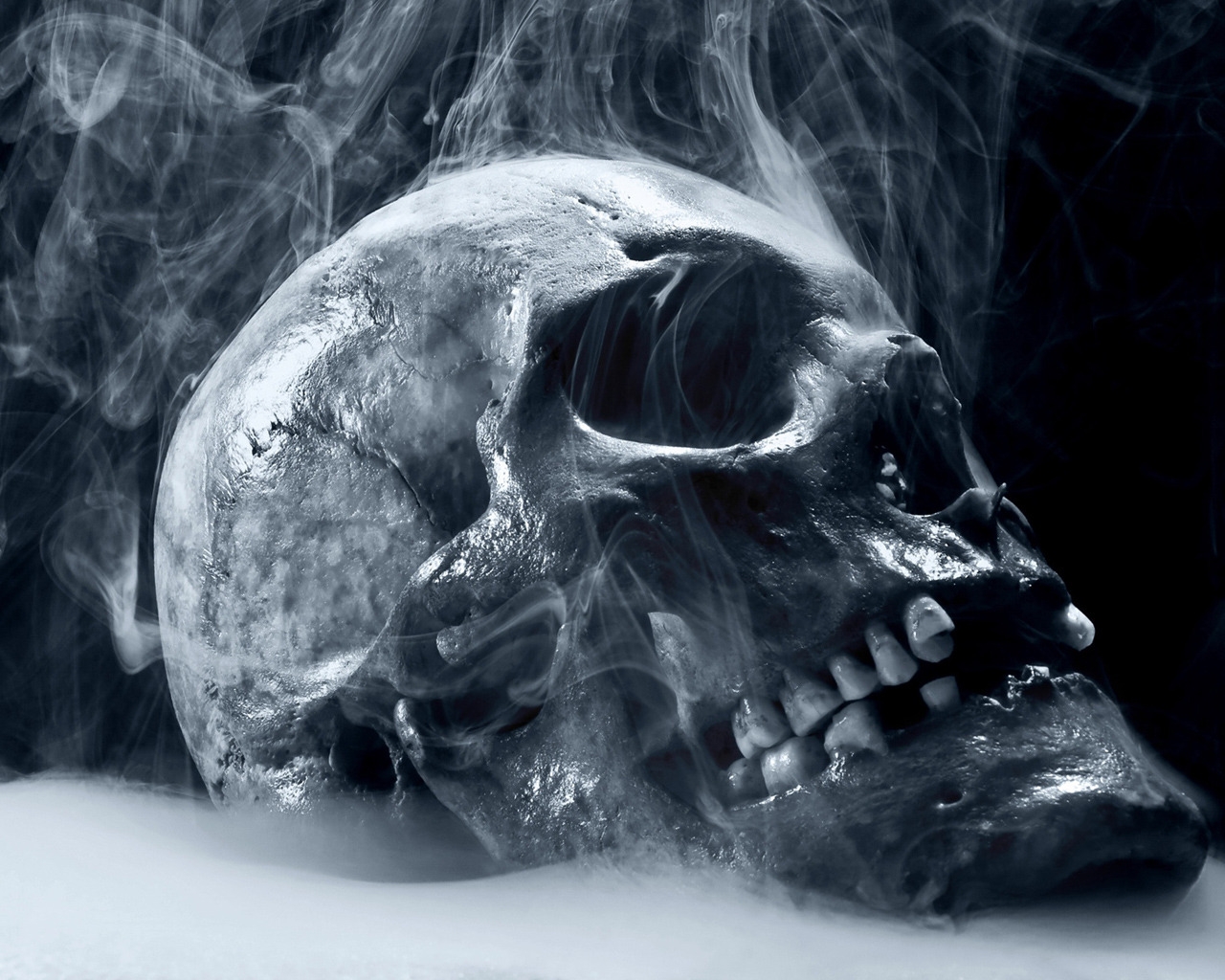 Skull Smoking for 1280 x 1024 resolution