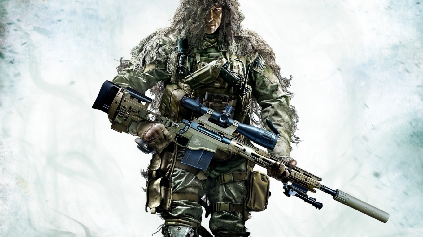 Sniper Ghost Warrior 2 Camouflage for 1366 x 768 HDTV resolution