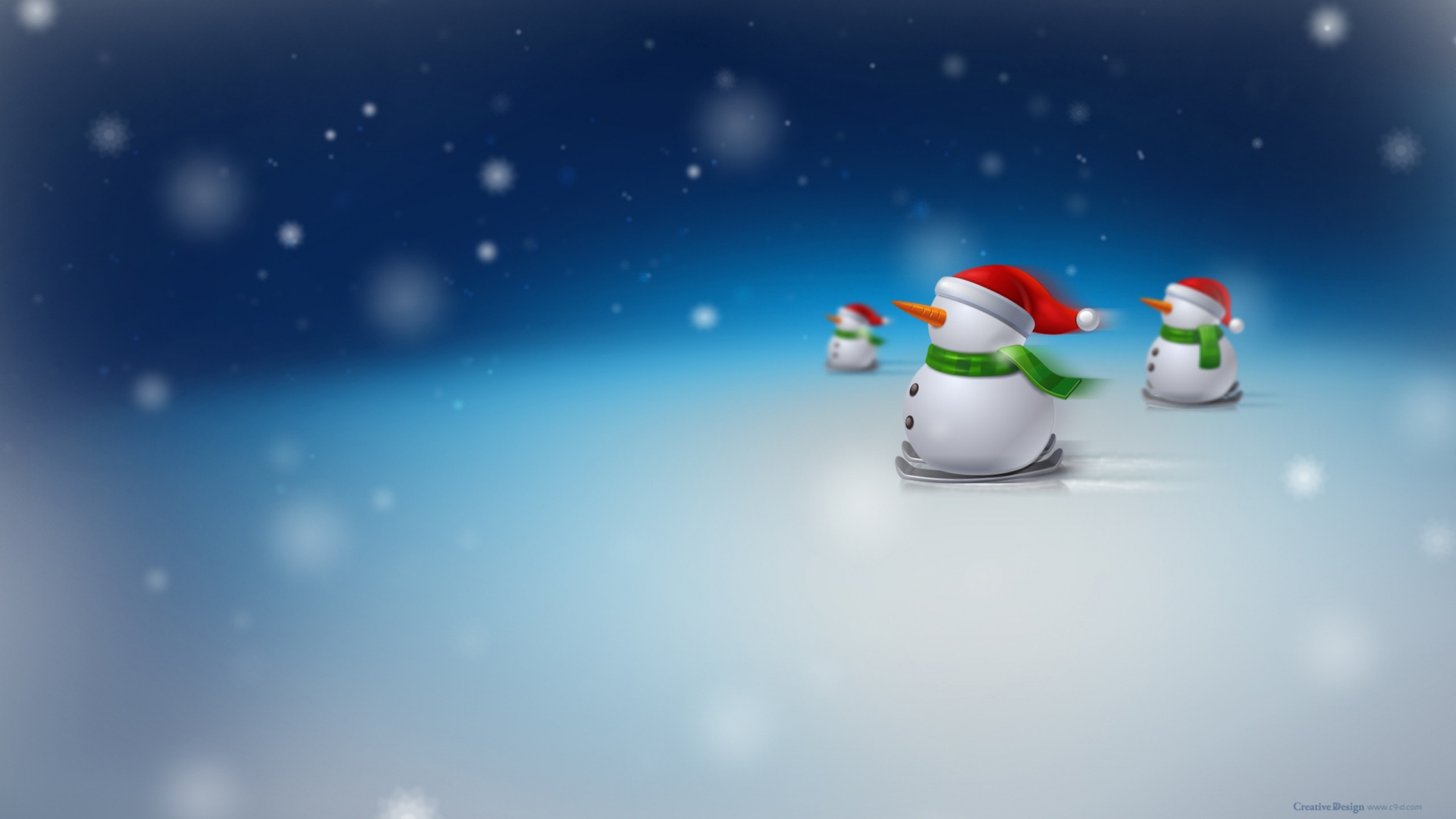 Snowman for 1920 x 1080 HDTV 1080p resolution