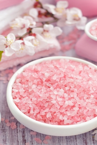Spa Pink Sea Salt for 320 x 480 iPhone resolution