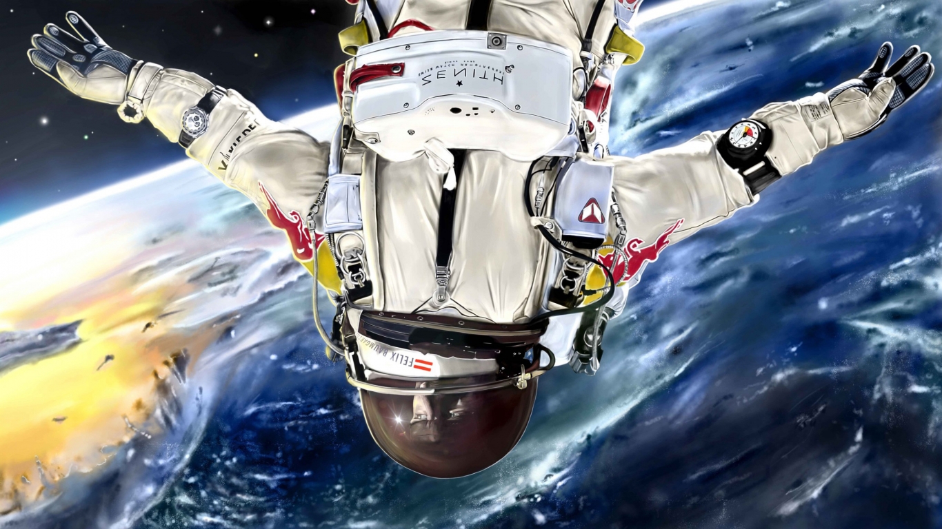 Space Astronaut for 1366 x 768 HDTV resolution