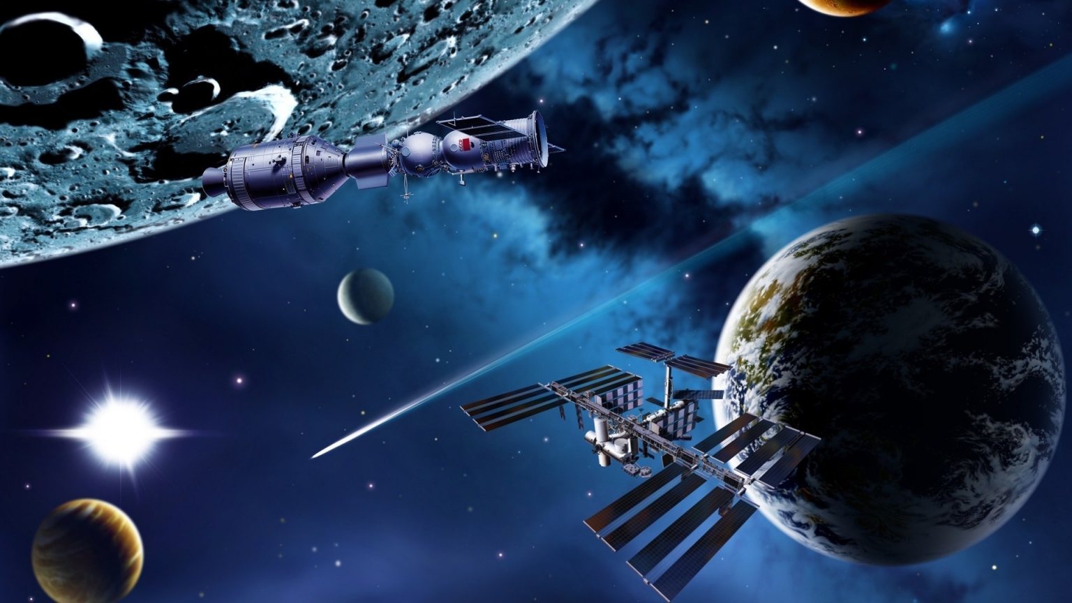 Space Mission Activity for 1536 x 864 HDTV resolution